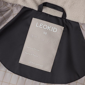 Куртка демисезонная Leokid "Лени", угольно-серая